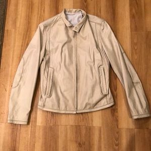 Elie Tahari men’s leather jacket